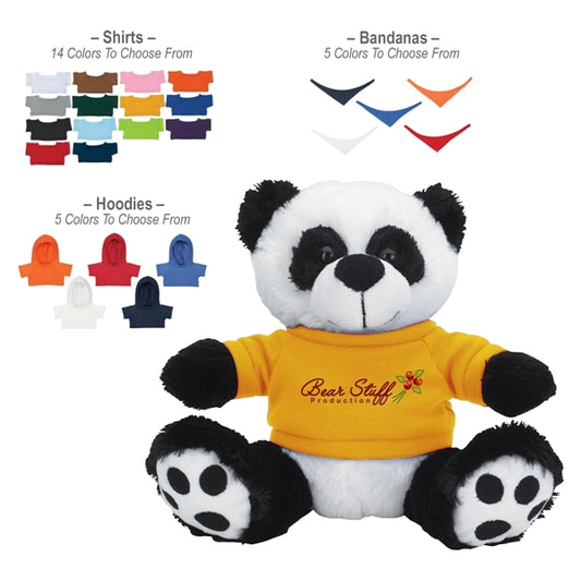 8" Panda Paw Stuff Animal