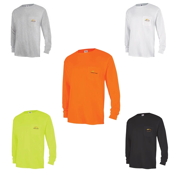 Stylish Long Sleeve Pocket Tee