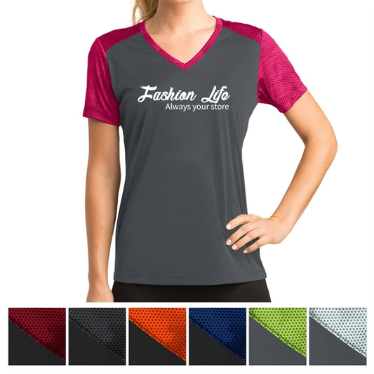 Classic Colorblock V-Neck Shirt