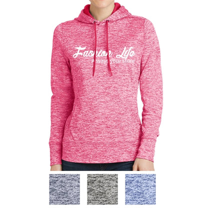 Electric Heather Pullover with Hood for Women