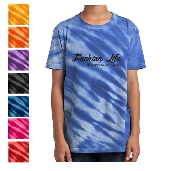 Youth Tiger Stripe Natural Dyed Tee