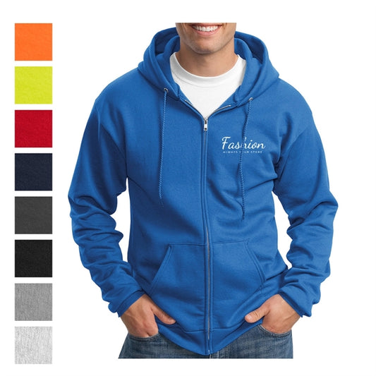 Essential Fleece Full-Zip Hooded Sweatshirt