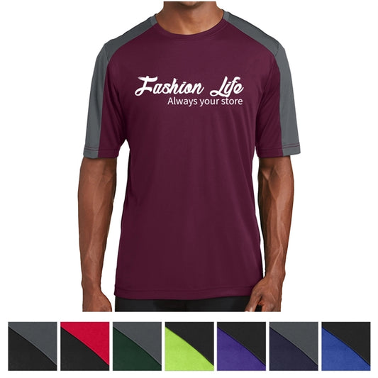 Range Level Sleeve-Blocked Tee