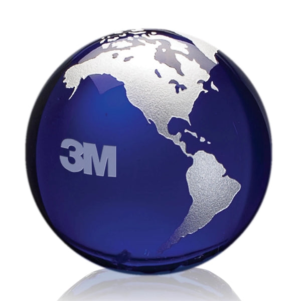 Globe Paperweight - Blue