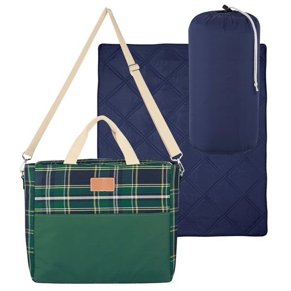 Cooler Bag with Puffy Blanket for Outdoors