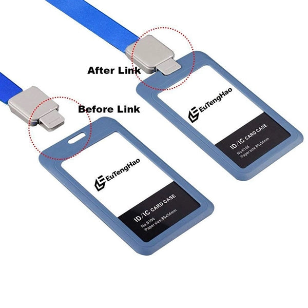Retractable Badge Reel ID Card Holders Set