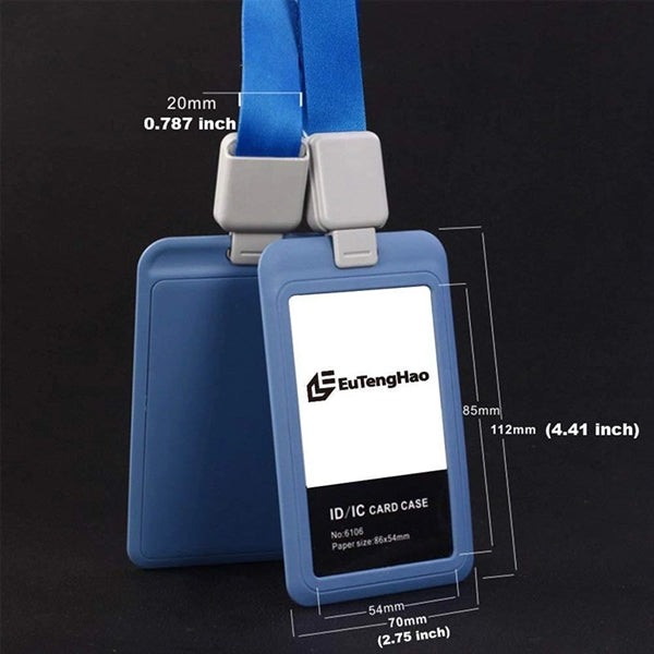 Retractable Badge Reel ID Card Holders Set