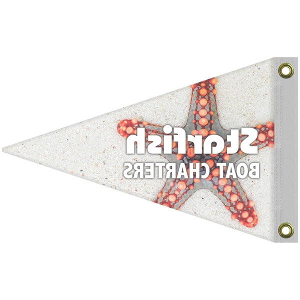 12" x 18" Single Reverse Knit Polyester Pennant