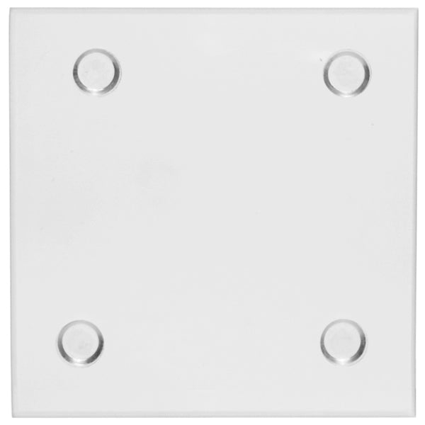 4" Square Clear Glass Coaster w/ Custom Imprint