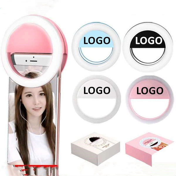 Phone Rechargable Selfie Round LED Ring Fill Light