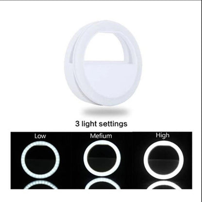 Phone Rechargable Selfie Round LED Ring Fill Light