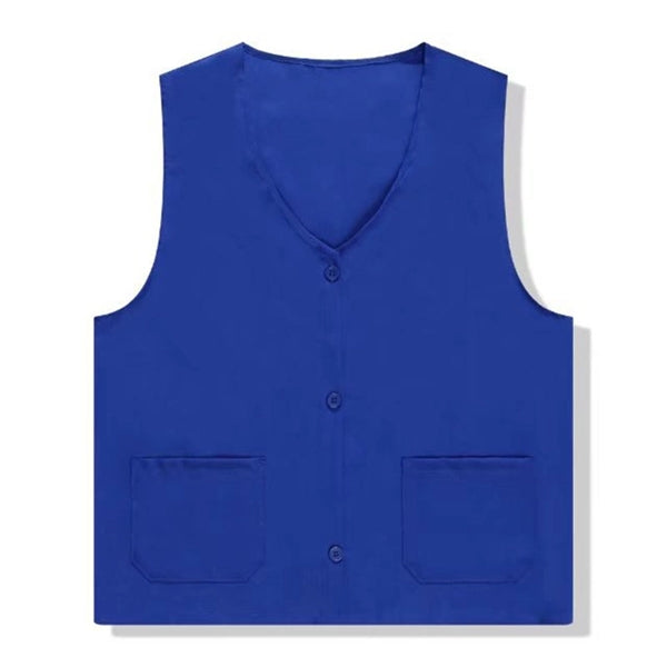 Unisex 2-Pocket Button Vest