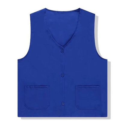 Unisex 2-Pocket Button Vest