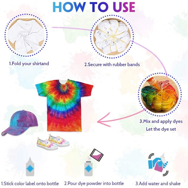 32 Colors Tie Dry DIY Kit
