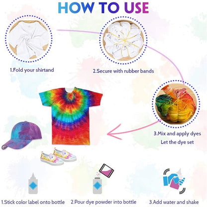 32 Colors Tie Dry DIY Kit