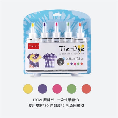 5 Colors Tie Dry DIY Kit