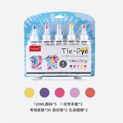 5 Colors Tie Dry DIY Kit