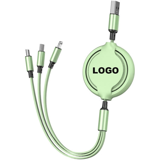 Multi USB Charging Cable  Retractable 3 in 1