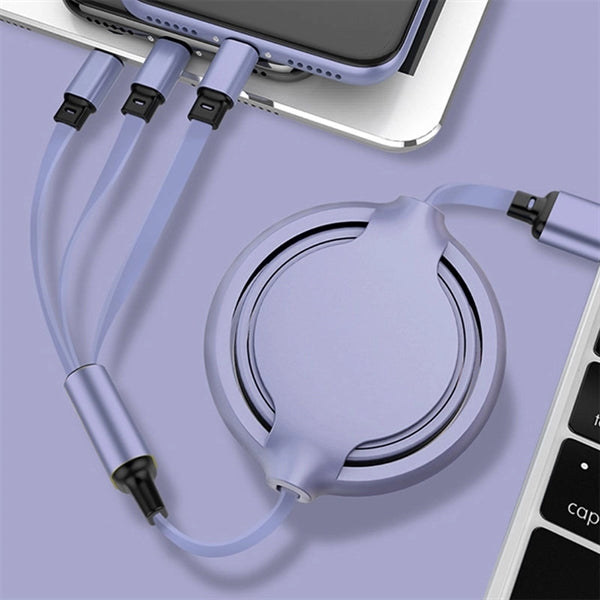 Multi USB Charging Cable  Retractable 3 in 1