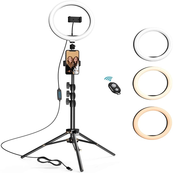 Selfie Ring Light with Extendable Tripod Stand
