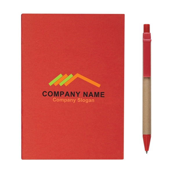 Notebook With Pen And Sticky Flags
