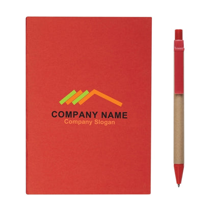 Notebook With Pen And Sticky Flags