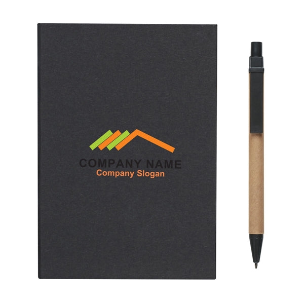 Notebook With Pen And Sticky Flags