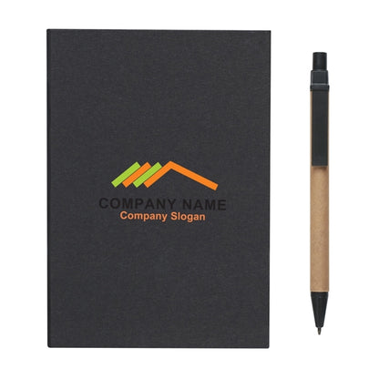Notebook With Pen And Sticky Flags
