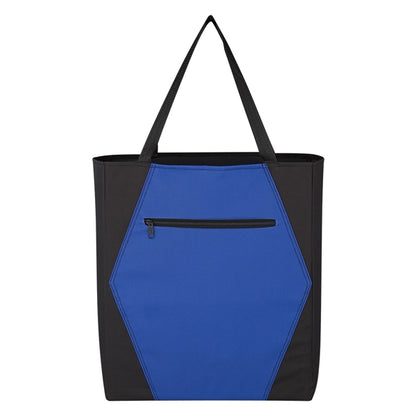 Two-tone Geometric Tote Bag