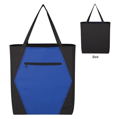 Two-tone Geometric Tote Bag