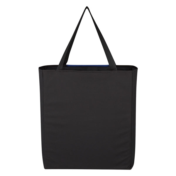 Two-tone Geometric Tote Bag