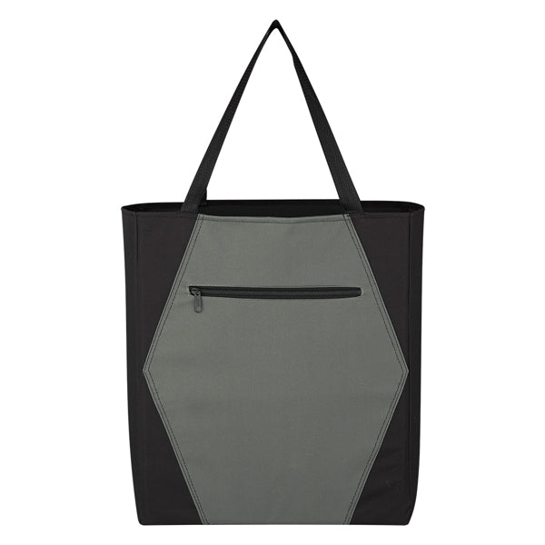 Two-tone Geometric Tote Bag