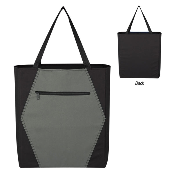 Two-tone Geometric Tote Bag