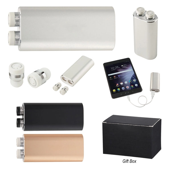 Wireless Earbuds and Power Bank Combo