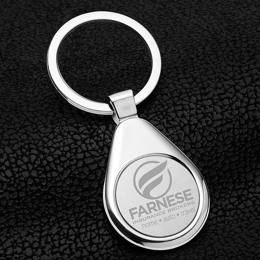 Raindrop Economy Laser Engraved Metal Keyholder