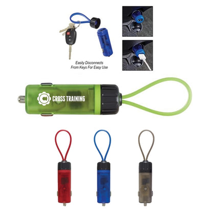 Light-Up Key-Strapped USB Car Charger