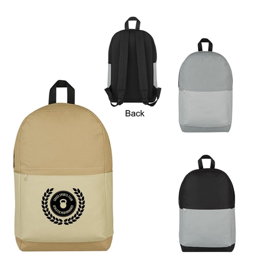 Contrast Polyester Backpack