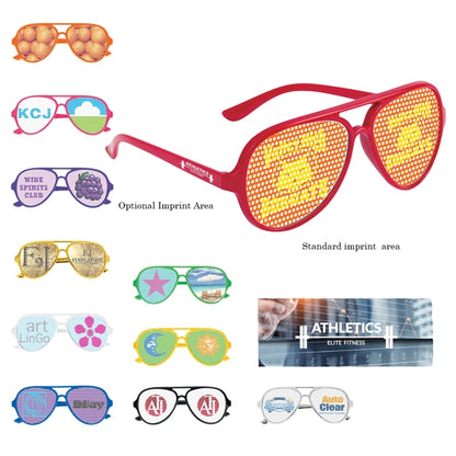 Colorful Glasses with Pinhole Stickers