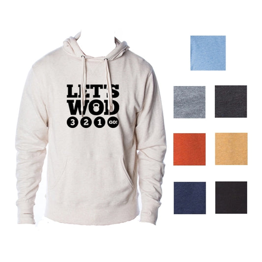 Stylish Pullover with Hood in Heather