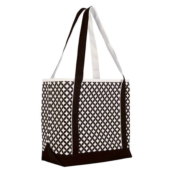Handy Tote Bag with Diamond Pattern  Design
