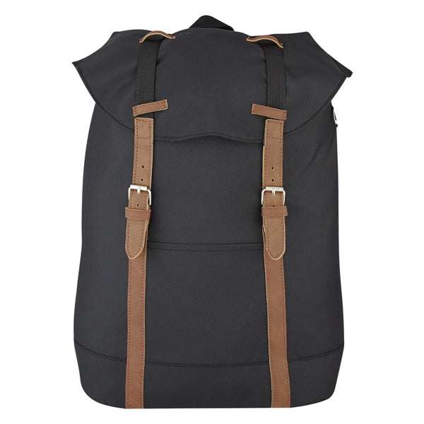 Top-Flapped Drawstring Backpack