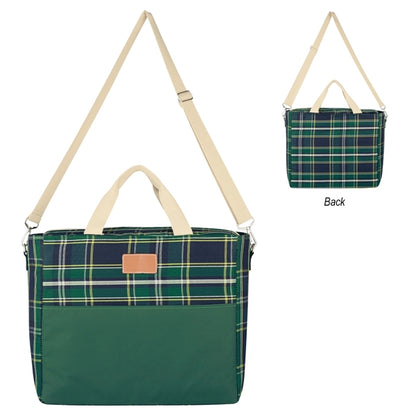 Tartan 600D Polyeter Cooler Bag