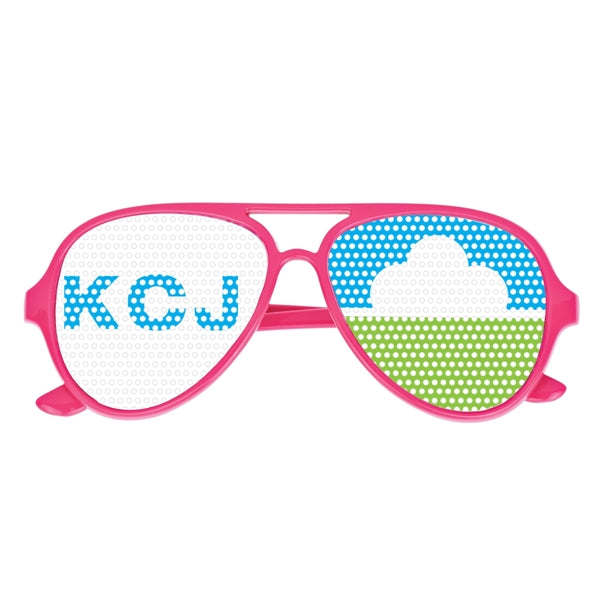 Colorful Glasses with Pinhole Stickers