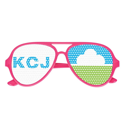 Colorful Glasses with Pinhole Stickers