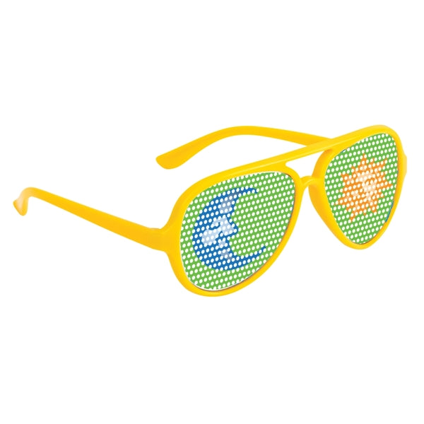 Colorful Glasses with Pinhole Stickers