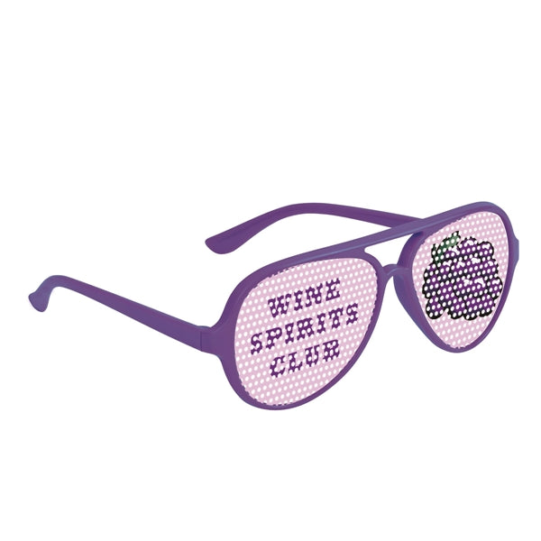 Colorful Glasses with Pinhole Stickers