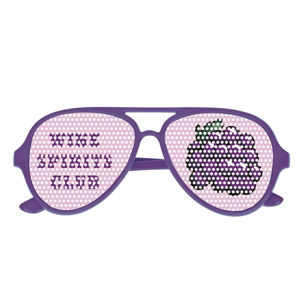 Colorful Glasses with Pinhole Stickers