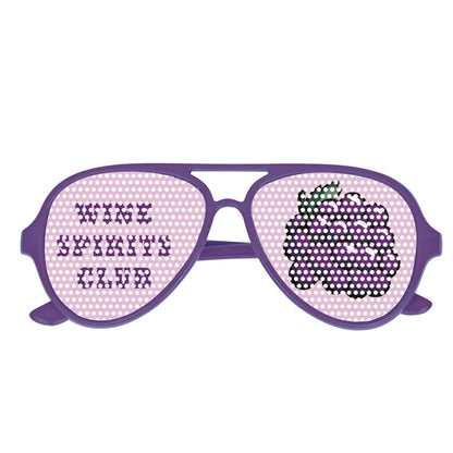 Colorful Glasses with Pinhole Stickers