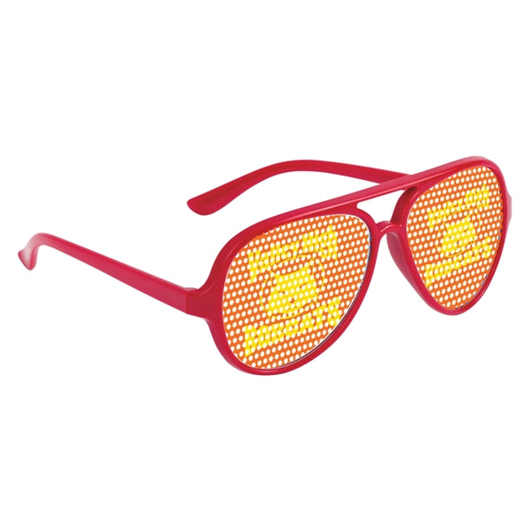 Colorful Glasses with Pinhole Stickers