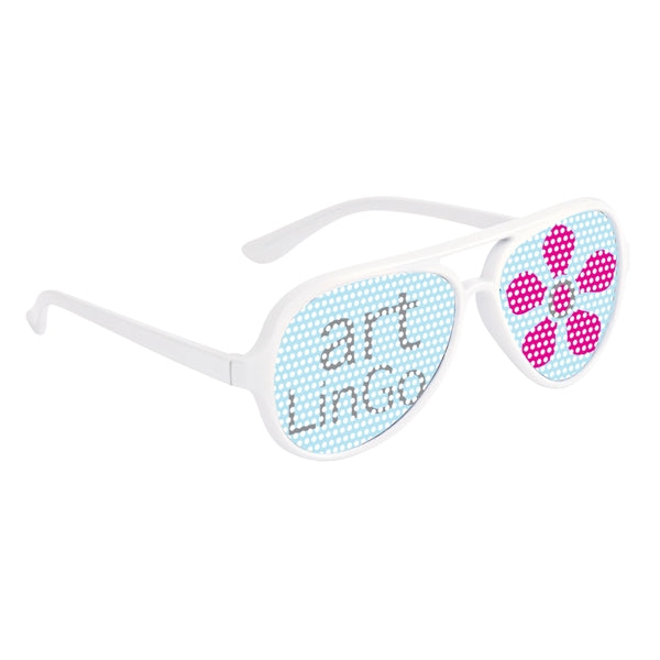 Colorful Glasses with Pinhole Stickers